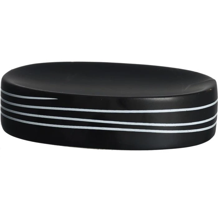 Zeller Badaccessoires-Set 18252, 4-teilig, Aus Keramik, Schwarz 7 Zeller Badaccessoires-Set 18252, 4-teilig, Aus Keramik, Schwarz – Bild 5