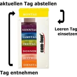Böttcher-AG Tablettenbox 7 Tage, Pillendose, 7 X 3 Fächer, Mit Tageszeiten -Franz-Mensch Shop 79e0c42e7465367fde32957e29e9cb20b2e77276 tablettenbox com four 7 tage
