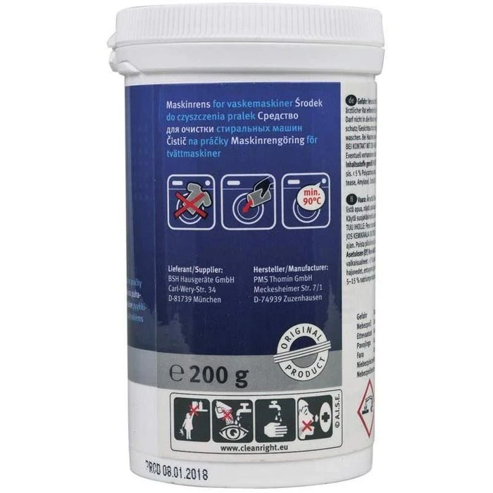 Bosch Waschmaschinenreiniger 00311926, Maschinenreiniger, Pulver, 200g 4 Bosch Waschmaschinenreiniger 00311926, Maschinenreiniger, Pulver, 200g – Bild 2