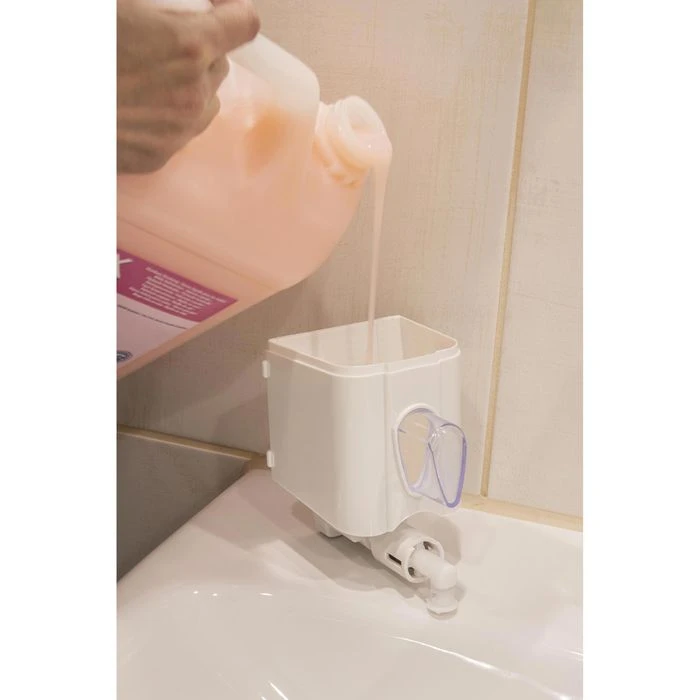 Böttcher-AG Seifenspender Profi, Kunststoff, Weiß, 500ml 7 Böttcher-AG Seifenspender Profi, Kunststoff, Weiß, 500ml – Bild 5