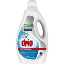 Omo Waschmittel Professional Active Clean XXL, 100857366, Vollwaschmittel, Flüssig, 5L, 67WL