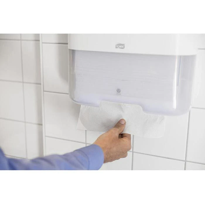 Tork Papierhandtücher Advanced, 290276, H3, Weiß, 2-lagig, Lagen-Falz, 25 X 50 Cm, 1600 Stück 4 Tork Papierhandtücher Advanced, 290276, H3, Weiß, 2-lagig, Lagen-Falz, 25 X 50 Cm, 1600 Stück – Bild 2