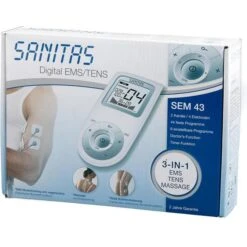 Sanitas Elektrostimulationsgerät SEM 43 TENS + EMS, Schmerztherapie, Muskelstimulator, Massage -Franz-Mensch Shop 86dc2c4281fd2999a675dacb5dc4d2e9cae2198c elektrostimulationsgeraet sanitas sem 43