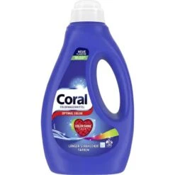 Coral Waschmittel Optimal Color Feinwaschmittel, Flüssig, 1 Liter, 20 Waschladungen