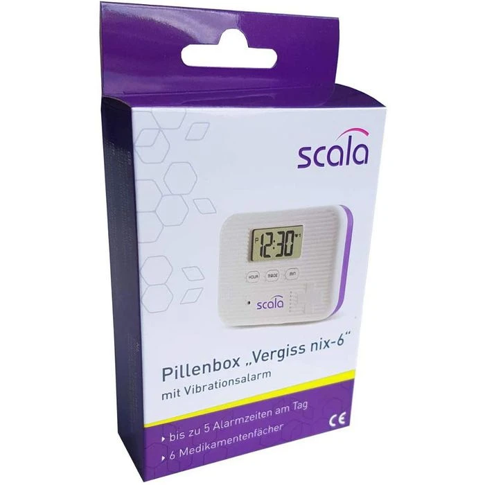 Scala Tablettenbox Vergiss Nix 6, 1 Tag, 5 Alarmzeiten Pro Tag 6 Scala Tablettenbox Vergiss Nix 6, 1 Tag, 5 Alarmzeiten Pro Tag – Bild 4