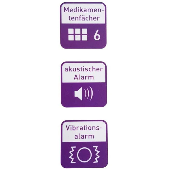 Scala Tablettenbox Vergiss Nix 6, 1 Tag, 5 Alarmzeiten Pro Tag 5 Scala Tablettenbox Vergiss Nix 6, 1 Tag, 5 Alarmzeiten Pro Tag – Bild 3