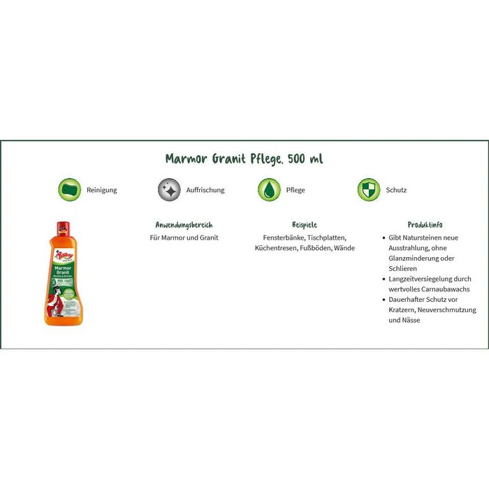 Poliboy Bodenpflege Marmor Granit Pflege, Für Stein, 500 Ml 5 Poliboy Bodenpflege Marmor Granit Pflege, Für Stein, 500 Ml – Bild 3