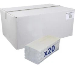 Böttcher-AG Papierhandtücher 1-lagig, Natur, Zick-Zack-Falz, 25 X 22 Cm, 5000 Stück