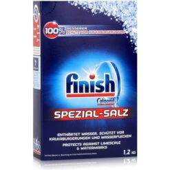 Finish Spülmaschinensalz Calgonit, Spezial Salz, Gegen Kalk, Grobkörnig, 1,2kg