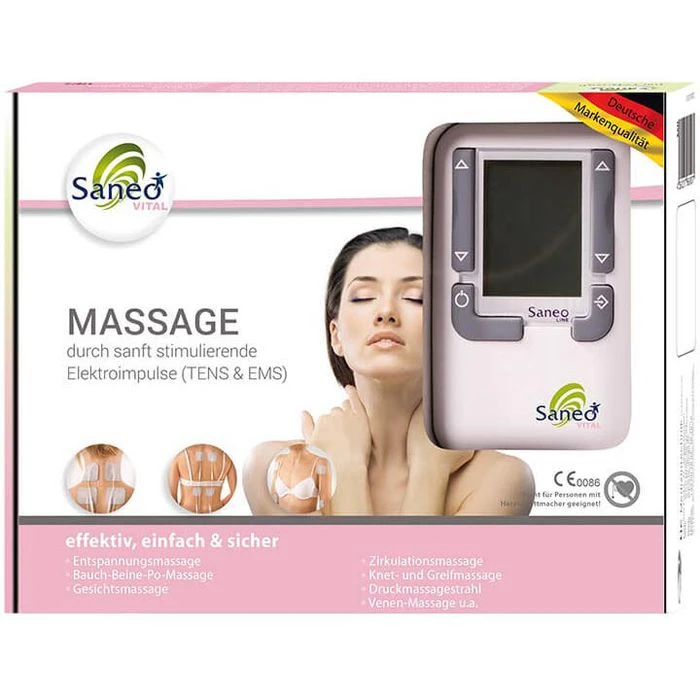 Saneo Elektrostimulationsgerät SaneoVITAL, 2 Kanäle, Massage, TENS + EMS 5 Saneo Elektrostimulationsgerät SaneoVITAL, 2 Kanäle, Massage, TENS + EMS – Bild 3