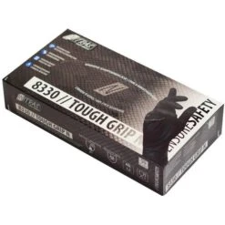 NITRAS Einmalhandschuhe Tough Grip N, Nitril, 8330, Puderfrei, Schwarz, 50 Stück, Gr. XL -Franz-Mensch Shop a29c68fda120b3613174b1400a392a921d49241d einmalhandschuhe nitras tough grip n nitril 8330
