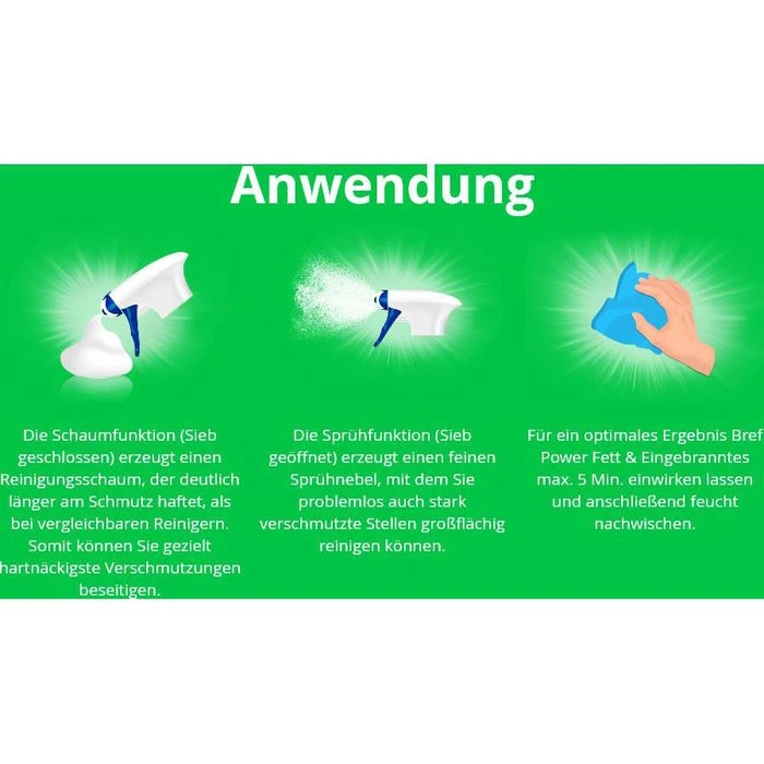 Henkel Bref Power Spray Mit Kraftformel, Mit Sprühkopf, Gegen Fett Und Eingebranntes, 750ml, Fettlöser 8 Henkel Bref Power Spray Mit Kraftformel, Mit Sprühkopf, Gegen Fett Und Eingebranntes, 750ml, Fettlöser – Bild 6