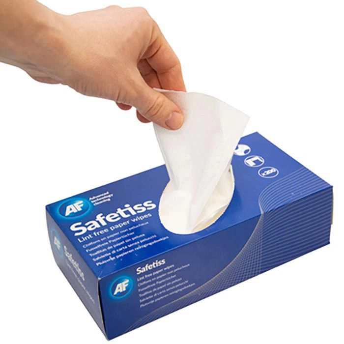 AF Einwegtücher Safetiss, Fusselfreie Papiertücher, 23 X 22cm, Spenderbox, 200 Tücher 5 AF Einwegtücher Safetiss, Fusselfreie Papiertücher, 23 X 22cm, Spenderbox, 200 Tücher – Bild 3