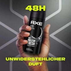 Axe Deodorant Bodyspray Black, 150ml, Für Herren, Ohne Aluminium, Spray -Franz-Mensch Shop b029a673304e3ff6d91caa5d77cab4d39ef7dd2c deodorant axe bodyspray black 150ml