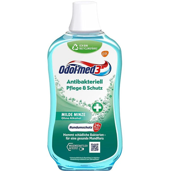 Odol-med3 Mundspülung Antibakteriell, Antibakteriell, Pflege & Schutz, 500ml 3 Odol-med3 Mundspülung Antibakteriell, Antibakteriell, Pflege & Schutz, 500ml
