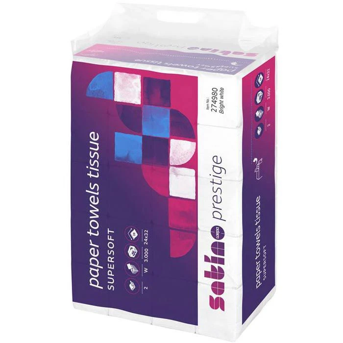 Satino Prestige By Wepa 274980 24x32 2-lagig Interfold Weiß 6 Satino Prestige By Wepa 274980 24x32 2-lagig Interfold Weiß – Bild 4