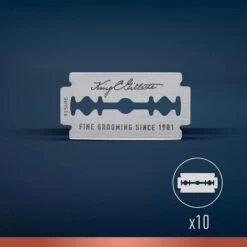 King.C.Gillette Rasierklingen, Double Edge Razor Blades, Für Herren, 10 Stück -Franz-Mensch Shop b980bed1cec873c48012ce90ba8c7009cdac3191 rasierklingen king.c.gillette