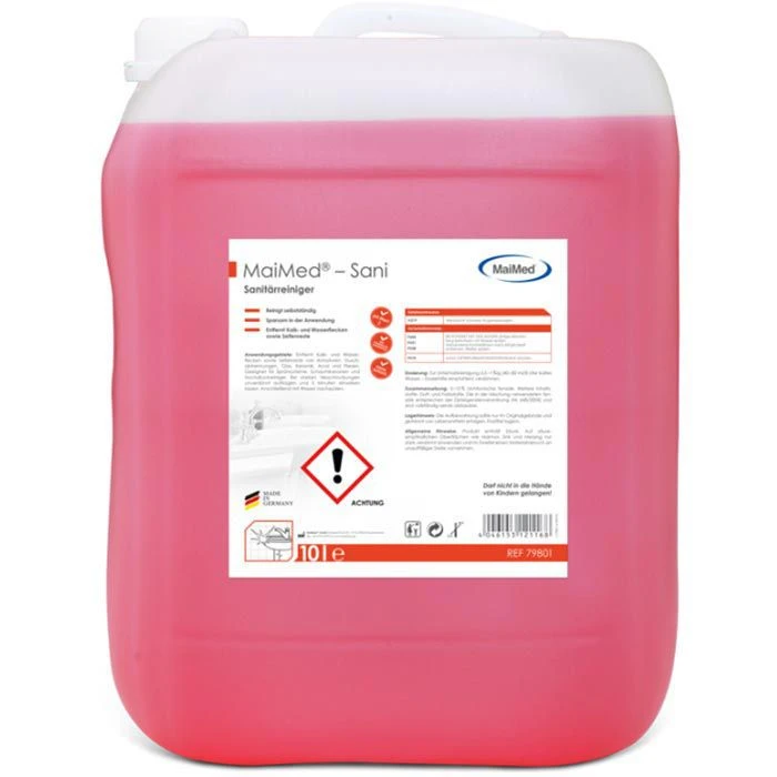 MaiMed Badreiniger MyClean Sani, 79801, Sanitärreiniger, Gegen Kalk Und Schmutz, 10 Liter 3 MaiMed Badreiniger MyClean Sani, 79801, Sanitärreiniger, Gegen Kalk Und Schmutz, 10 Liter