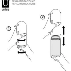 Umbra Seifenspender Penguin, Kunststoff, Nickel, 355ml -Franz-Mensch Shop c1c1bd4c1b9f53f2a22d372bee6769127d667d4d seifenspender umbra penguin