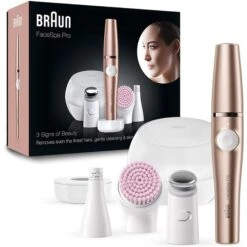 Braun Epilierer FaceSpa Pro 921, 3in1 Beautygerät, Zur Epilation, Reinigung & Pflege, Mit 3 Extras