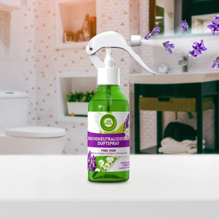Airwick Raumduft Duftspray, 237 Ml, Geruchsneutralisierend, Lavendel & Maiglöckchen 4 Airwick Raumduft Duftspray, 237 Ml, Geruchsneutralisierend, Lavendel & Maiglöckchen – Bild 2