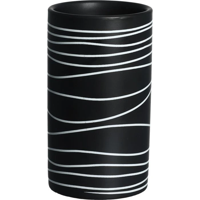 Zeller Badaccessoires-Set 18252, 4-teilig, Aus Keramik, Schwarz 8 Zeller Badaccessoires-Set 18252, 4-teilig, Aus Keramik, Schwarz – Bild 6