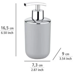 Wenko Seifenspender Brasil, 22247100, Kunststoff, Grau, 320ml -Franz-Mensch Shop cabf06c80a780253638dda0007c4da61aab1fe29 seifenspender wenko brasil 22247100