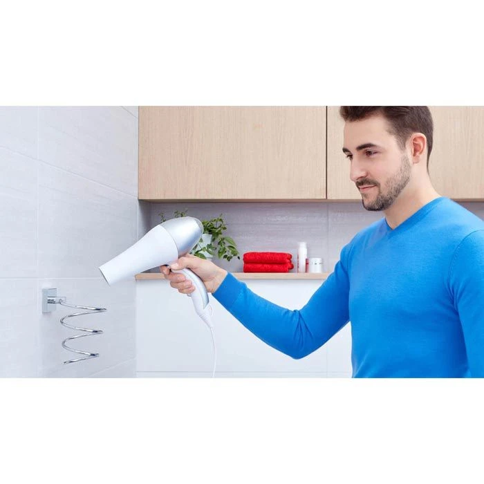 Tesa Haartrocknerhalter Ekkro 40242, Föhnhalter, Ohne Bohren, Spiralförmig, Inkl. Klebelösung 4 Tesa Haartrocknerhalter Ekkro 40242, Föhnhalter, Ohne Bohren, Spiralförmig, Inkl. Klebelösung – Bild 2