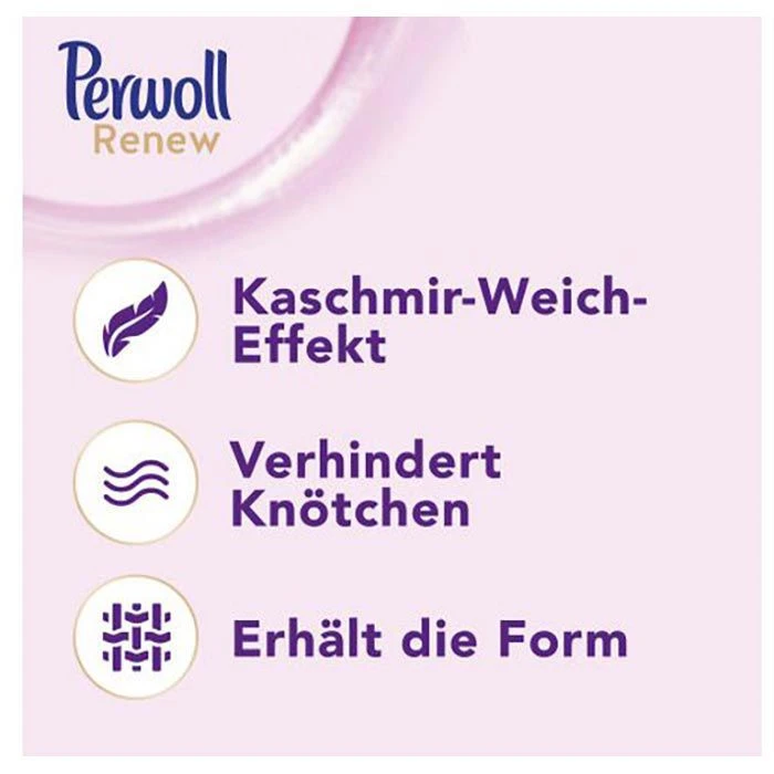 Perwoll Waschmittel Renew Wolle & Feines, Pulver, 0,88 Kg, 16 Waschladungen 4 Perwoll Waschmittel Renew Wolle & Feines, Pulver, 0,88 Kg, 16 Waschladungen – Bild 2