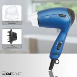 Clatronic Haartrockner HT 3429, Soft Touch-Gehäuse, Reisehaartrockner, Klappbar, 1200 Watt, Blau -Franz-Mensch Shop dd19ab08b33a019ef5571cee700c68b3ad77b0d0 haartrockner clatronic ht 3429 soft touch gehaeuse