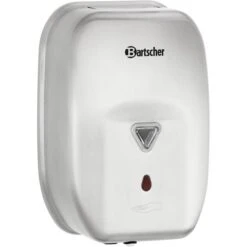Bartscher Seifenspender S1, 850009, Kunststoff, Mit Infrarotsensor, Silber, 1000ml