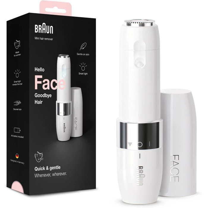 Braun Elektrorasierer FS1000 Gesichtshaarentferner, Face Mini Hair Remover, Für Frauen, Mit Smartlight 3 Braun Elektrorasierer FS1000 Gesichtshaarentferner, Face Mini Hair Remover, Für Frauen, Mit Smartlight