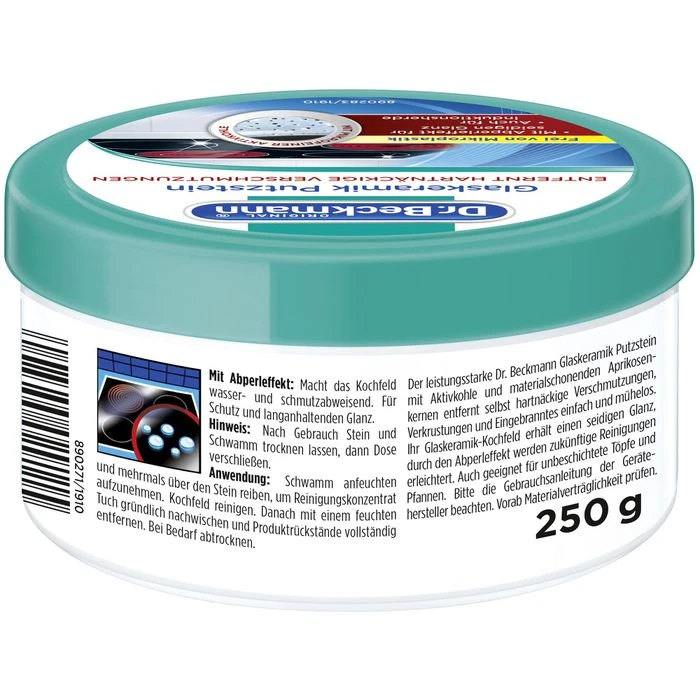 Dr.Beckmann Glaskeramikreiniger 2911, Glaskeramik-Putzstein, Für Kochfelder, 250g 4 Dr.Beckmann Glaskeramikreiniger 2911, Glaskeramik-Putzstein, Für Kochfelder, 250g – Bild 2