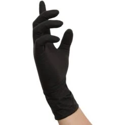 NITRAS Einmalhandschuhe Black Scorpion, Latex, Puderfrei, Schwarz, 100 Stück, Größe L -Franz-Mensch Shop ef32e1a47aa9a007814a2bff4d293e8c6ab1e764 einmalhandschuhe nitras black scorpion latex
