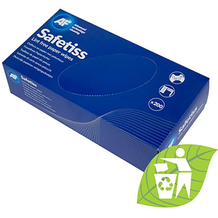 AF Einwegtücher Safetiss, Fusselfreie Papiertücher, 23 X 22cm, Spenderbox, 200 Tücher 3 AF Einwegtücher Safetiss, Fusselfreie Papiertücher, 23 X 22cm, Spenderbox, 200 Tücher