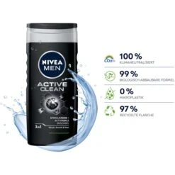 Nivea Duschgel Men Pflegedusche Active Clean, Für Männer, 250ml -Franz-Mensch Shop f8a1a858a0aa47dcd7be06d05becba2596e80117 duschgel nivea men pflegedusche active clean