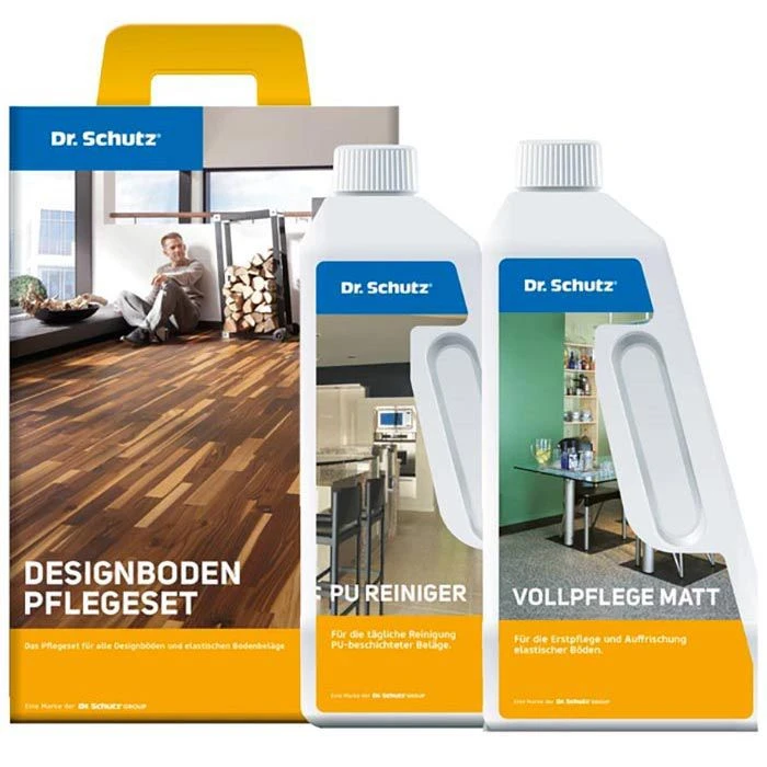 Dr.Schutz Bodenpflege PVC-Designboden Pflegeset, 750ml PU-Reiniger & 750ml Vollpflege 3 Dr.Schutz Bodenpflege PVC-Designboden Pflegeset, 750ml PU-Reiniger & 750ml Vollpflege
