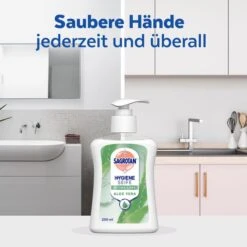Sagrotan Seife Sanft Zur Haut, Aloe Vera, Flüssigseife, Pumpspender, Antibakteriell, 250ml -Franz-Mensch Shop f9b5927fed646ae2d21495d6b6b29df40b68592f seife sagrotan sanft zur haut aloe vera