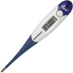 Domotherm Fieberthermometer Rapid, Digital, Basalthermometer, Wasserdicht, Flexible Messspitze